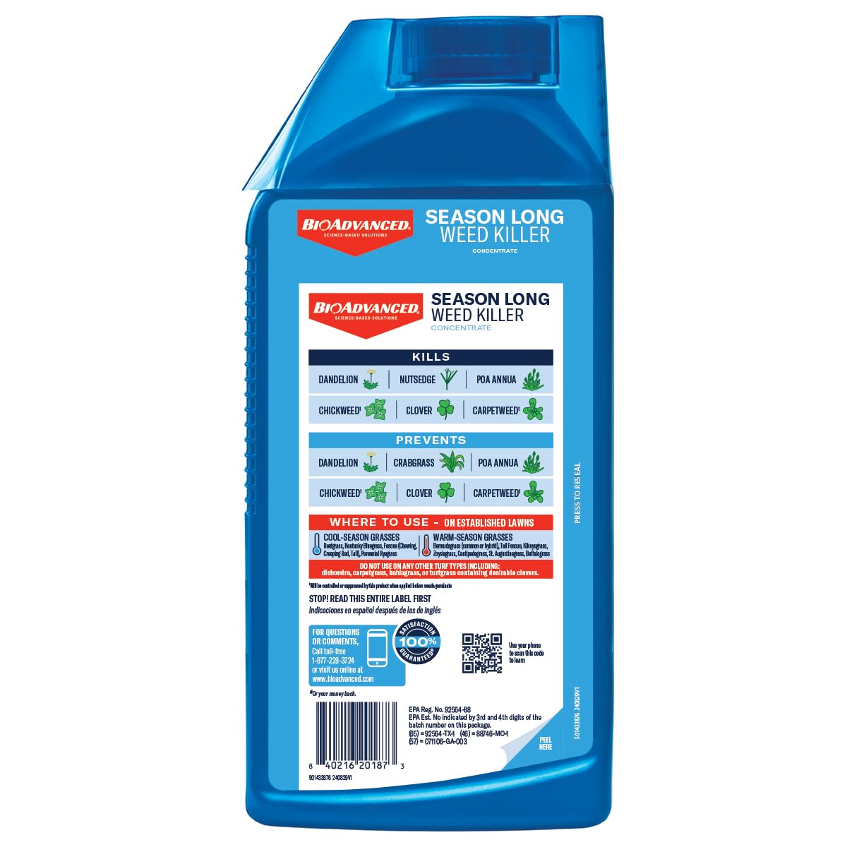 BioAdvanced nutsedge close-up underlines effective control of stubborn weeds
