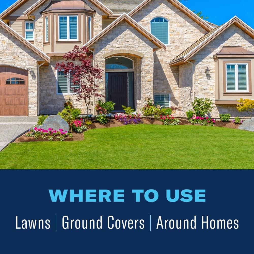 BioAdvanced rainproof protection lawn image emphasizes weather-resistant efficacy.
