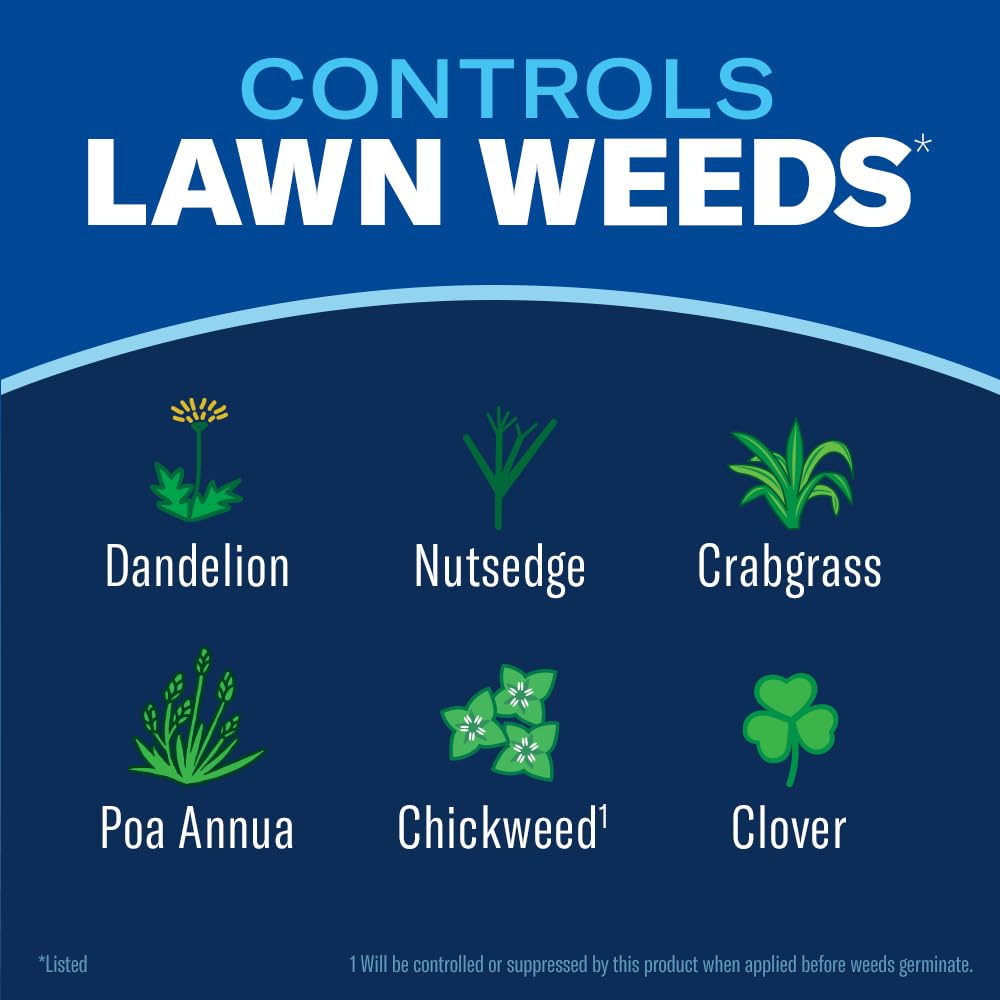 BioAdvanced Season Long Weed Killer label highlights pre- and post-emergent action