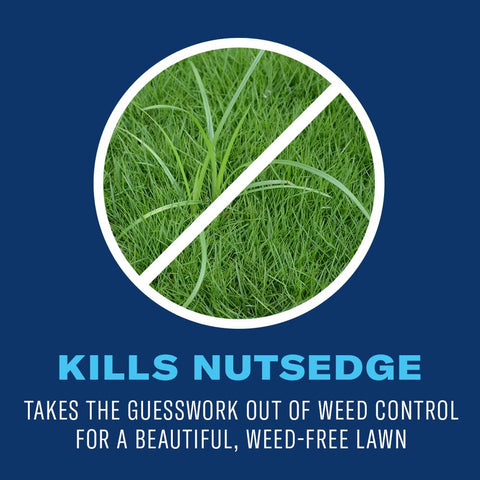 BioAdvanced Season Long Weed Killer in treated lawn area ready for seasonal weed control.
