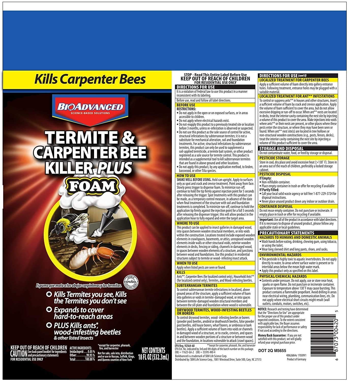 Killer Plus Foam tackles termites you see and those you don’t