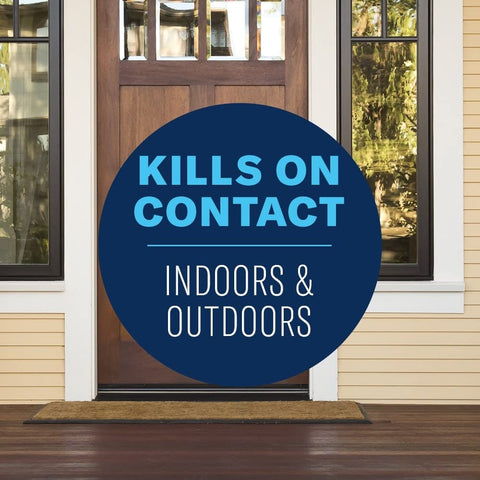BioAdvanced treatment around wood piles protects against wood-infesting pests.