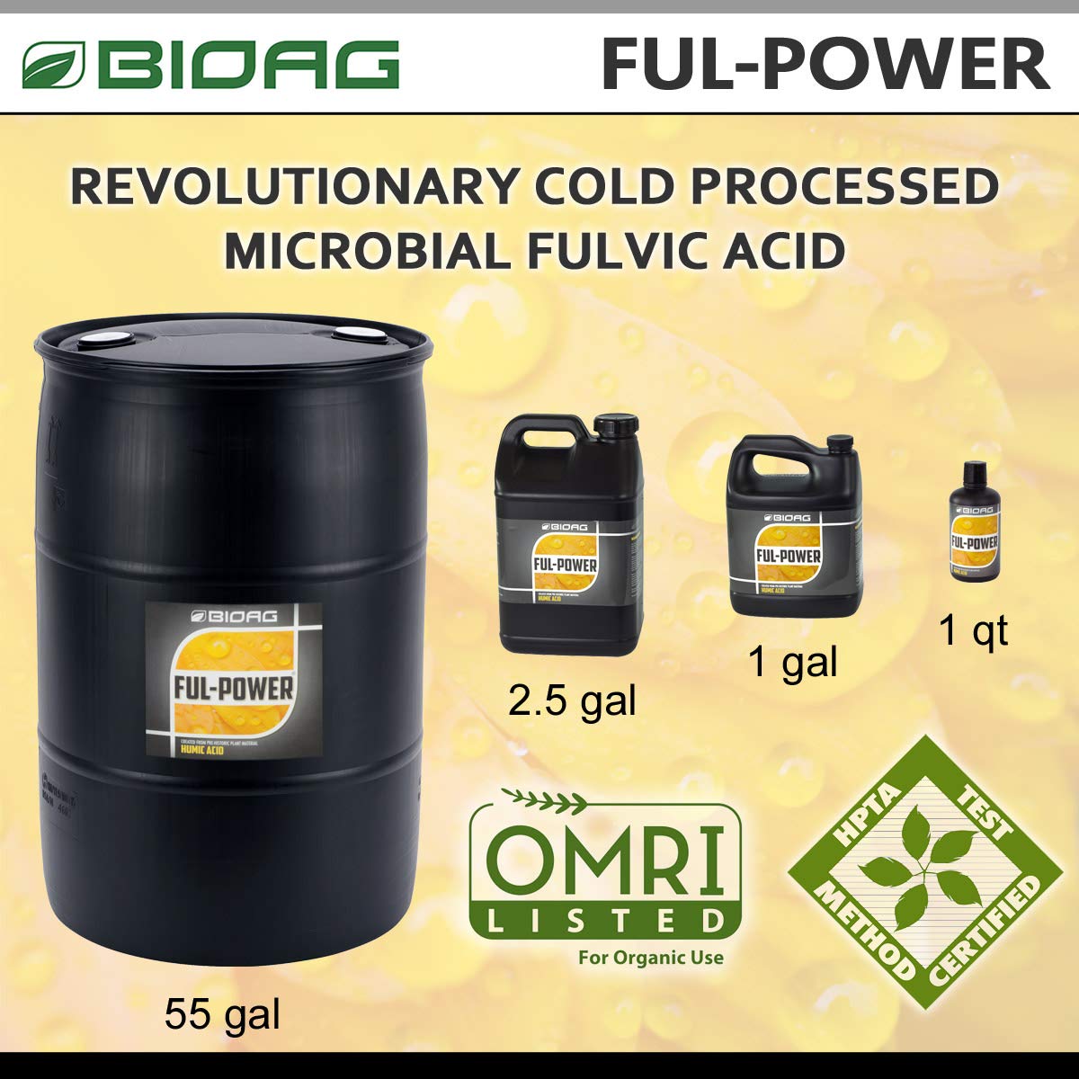 BioAg Ful-Power made in USA batch-tested for consistent performance.