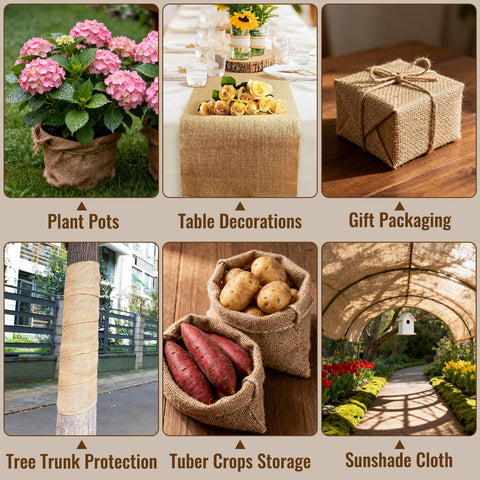 Biobubana crafts burlap suitable for wreaths and rustic decor