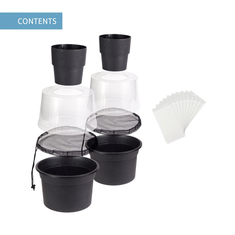 Biogents GAT2 trap installed on a garden wall for easy setup.