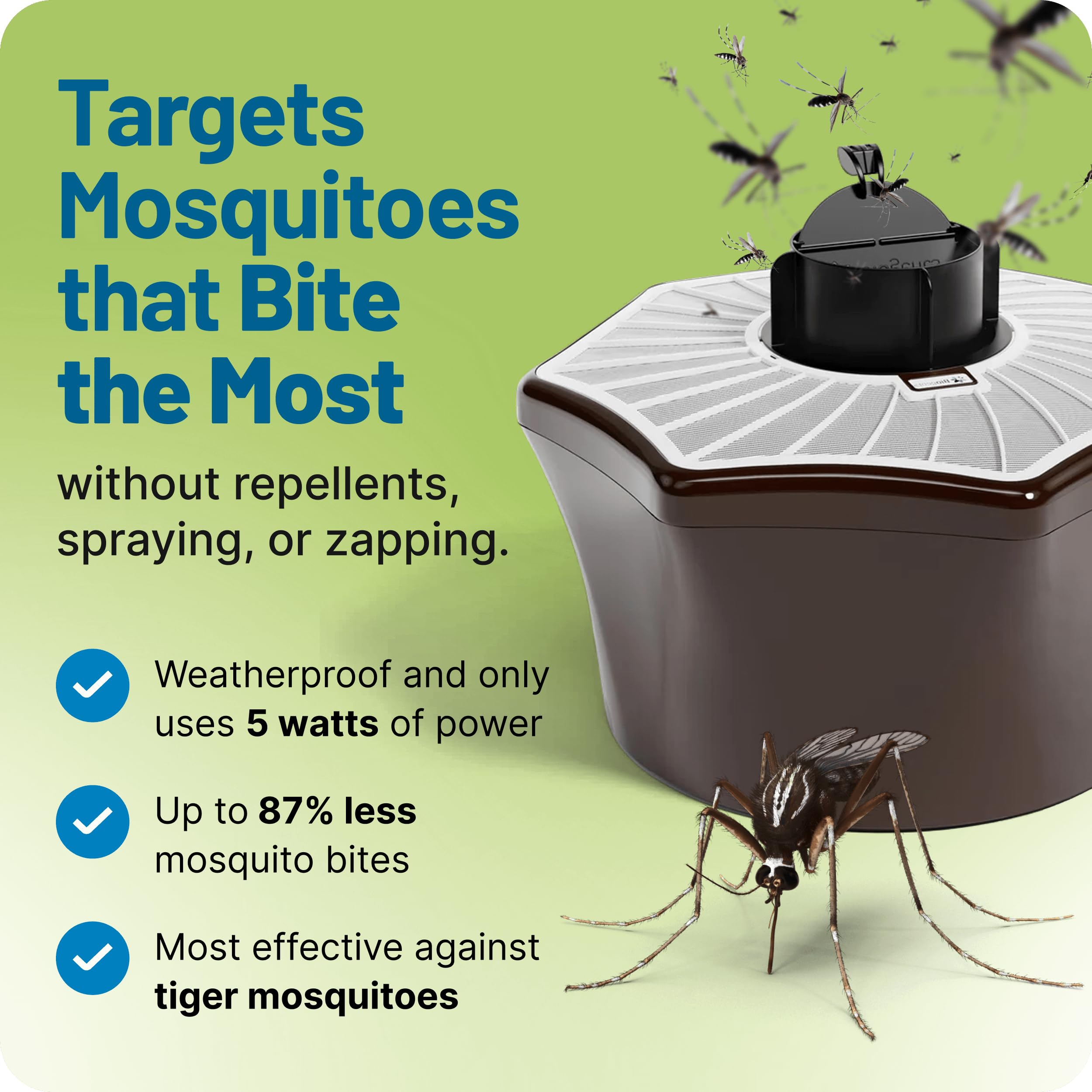 Biogents Mosquitaire catch bags ready to collect mosquitoes