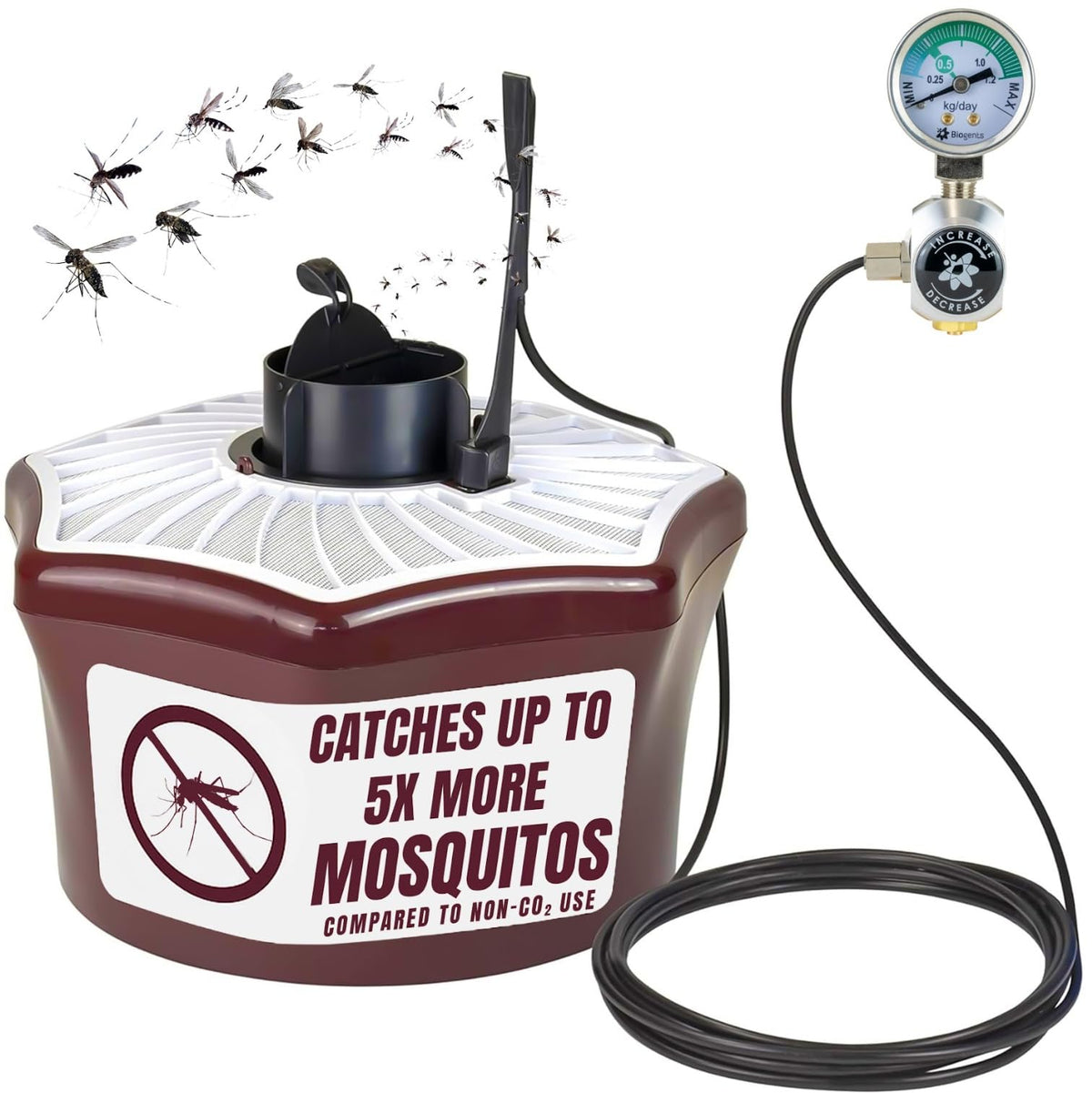 Biogents Mosquitaire outdoor trap front view for effective mosquito control.