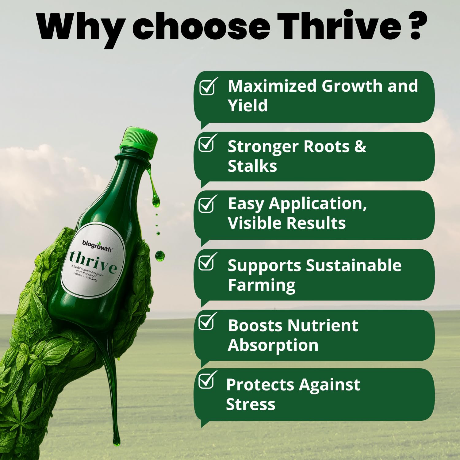 BIOGROWTH ORGANICS humic fulvic acids boost soil health and microbial activity