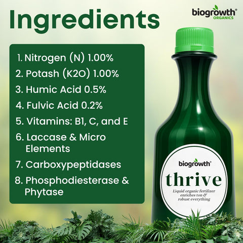 BIOGROWTH ORGANICS nutrient blend rich in humic and fulvic acids for soil vitality