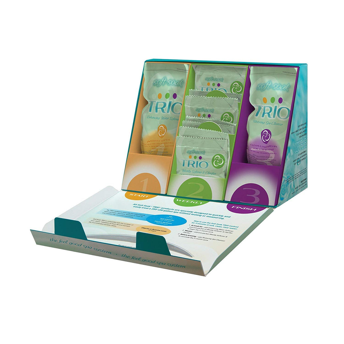 BioGuard SpaGuard Trio startup water conditioner packet promotes mineral prevention and pH balance
