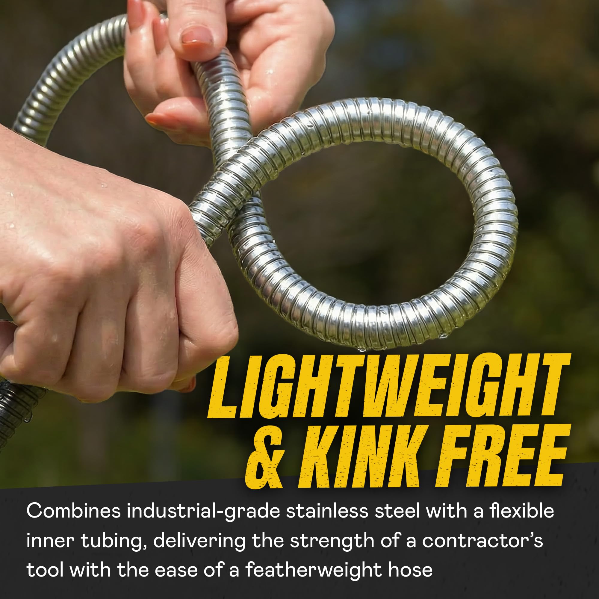 BIONIC STEEL aluminum crush-resistant fittings ensure secure connections