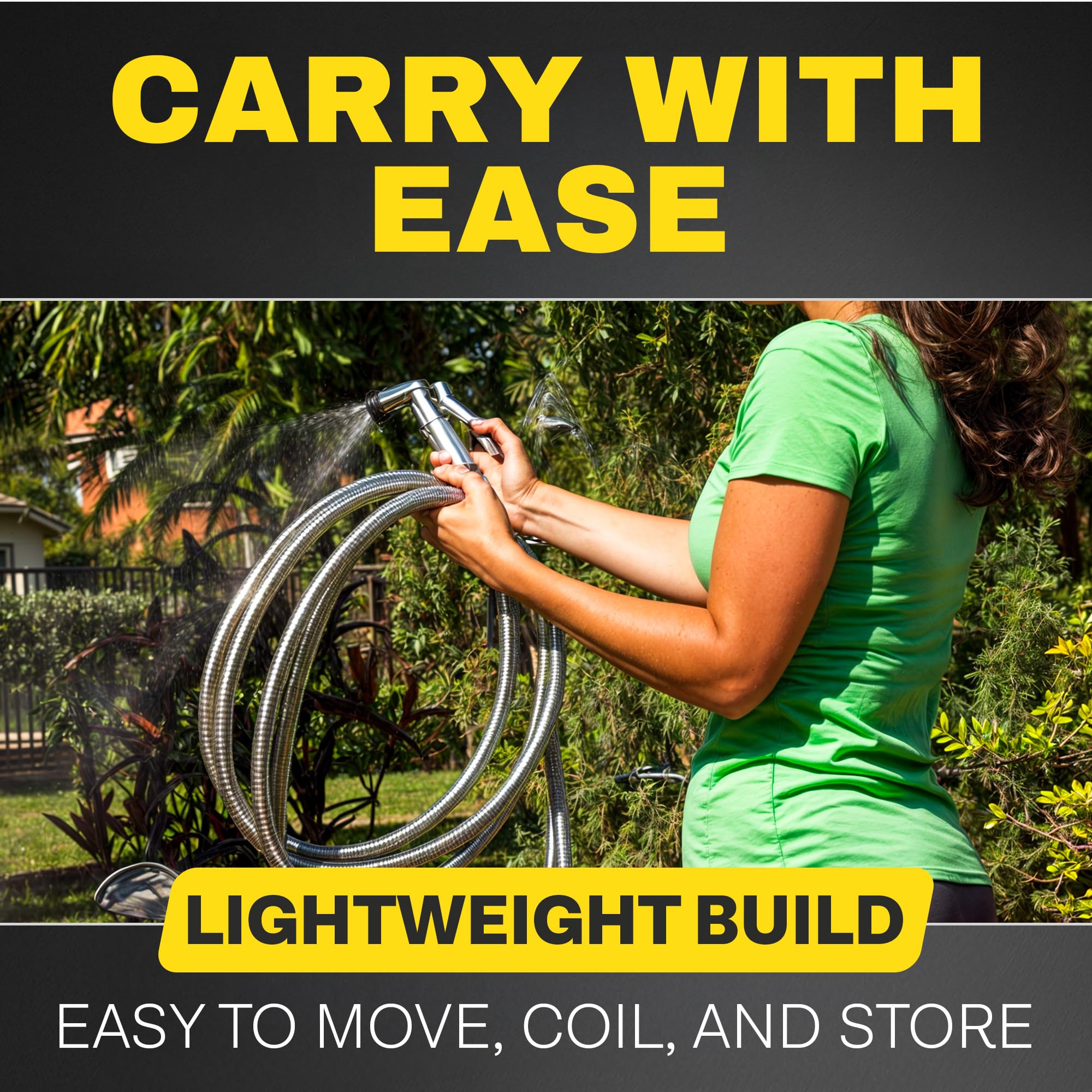 BIONIC STEEL five-year-guarantee-hose-extension for long-term reliability.