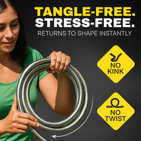 BIONIC STEEL heavy-duty-hose-extension designed for tough garden tasks.