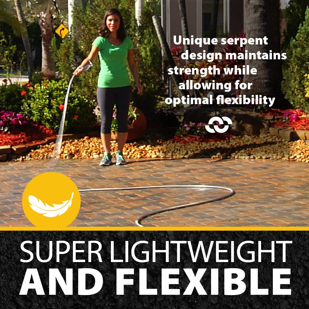 BIONIC STEEL interlocking flex reaches around corners and obstacles.
