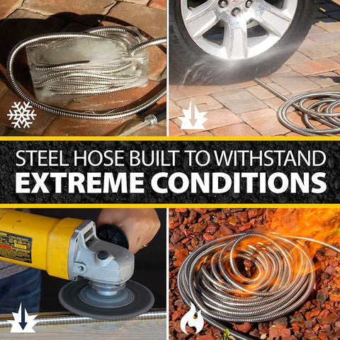 BIONIC STEEL kink-free outer design keeps watering smooth.