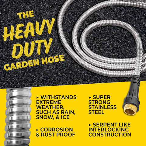 Bionic Steel Pro 125ft hose weatherproof in sun and cold environments