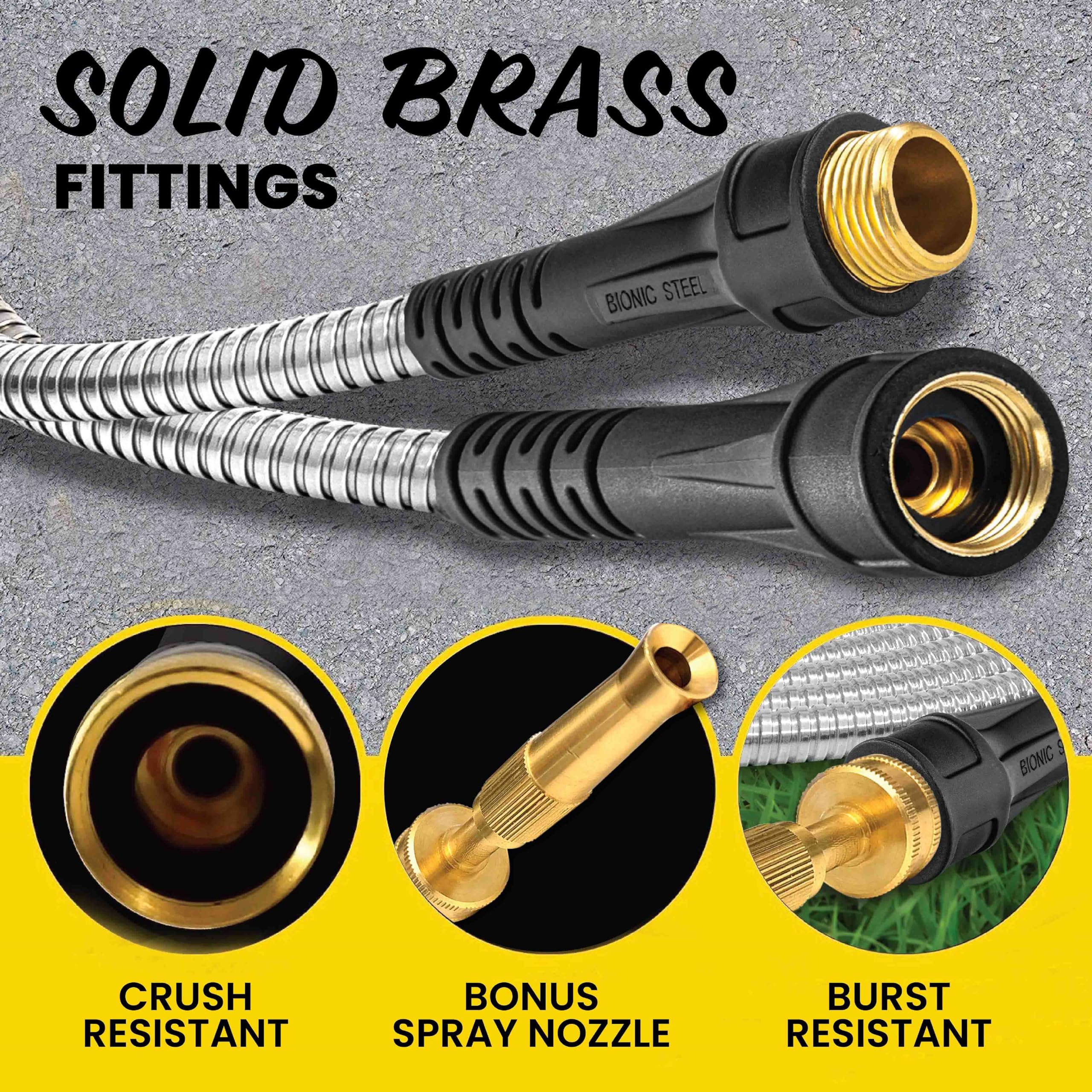 BIONIC STEEL PRO 304 stainless steel shell resists rust and punctures.