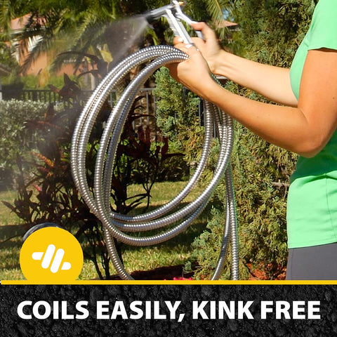 BIONIC STEEL rust-proof stainless shell endures outdoor use.
