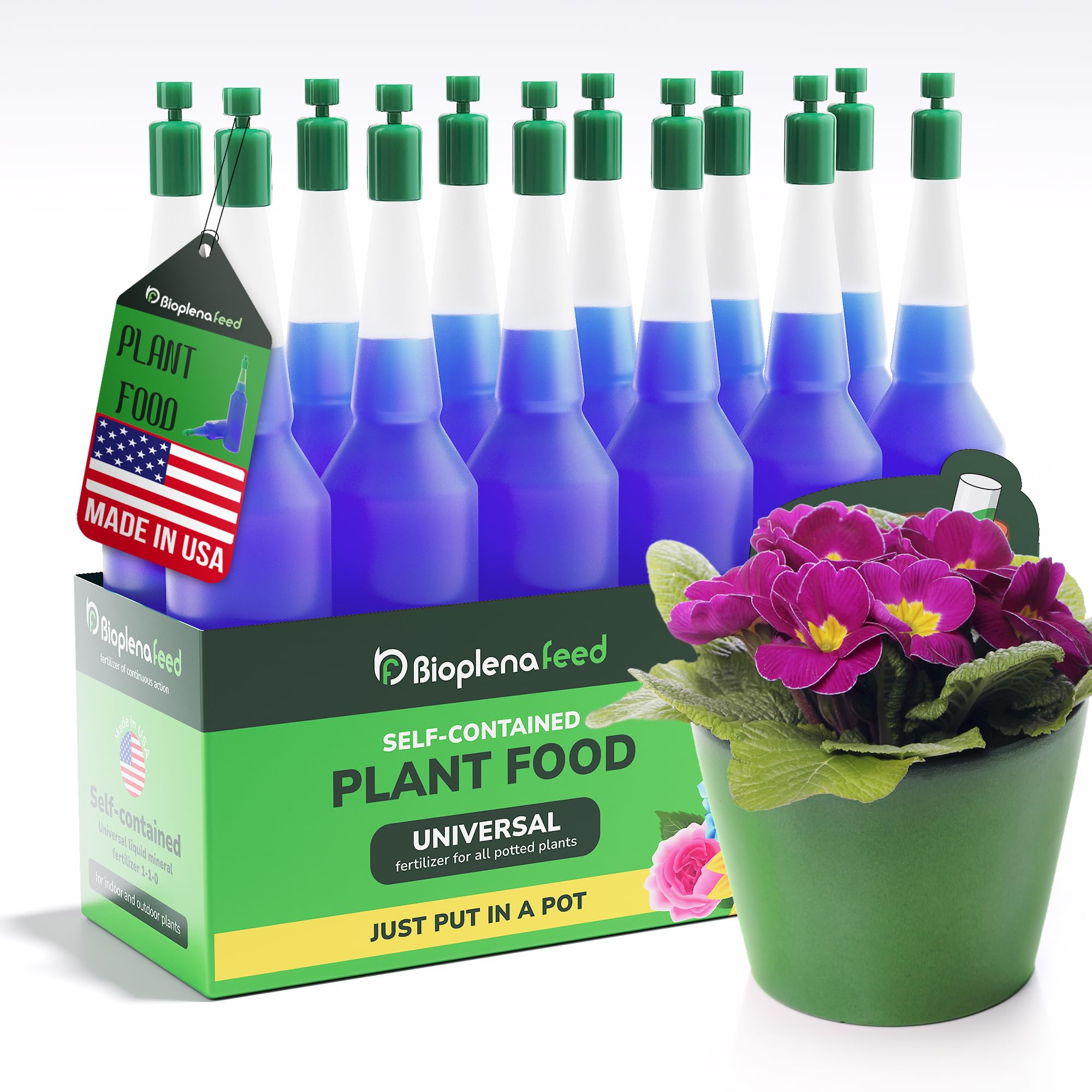 BIOPLENAFEED all-purpose liquid plant food bottle pour for easy feeding