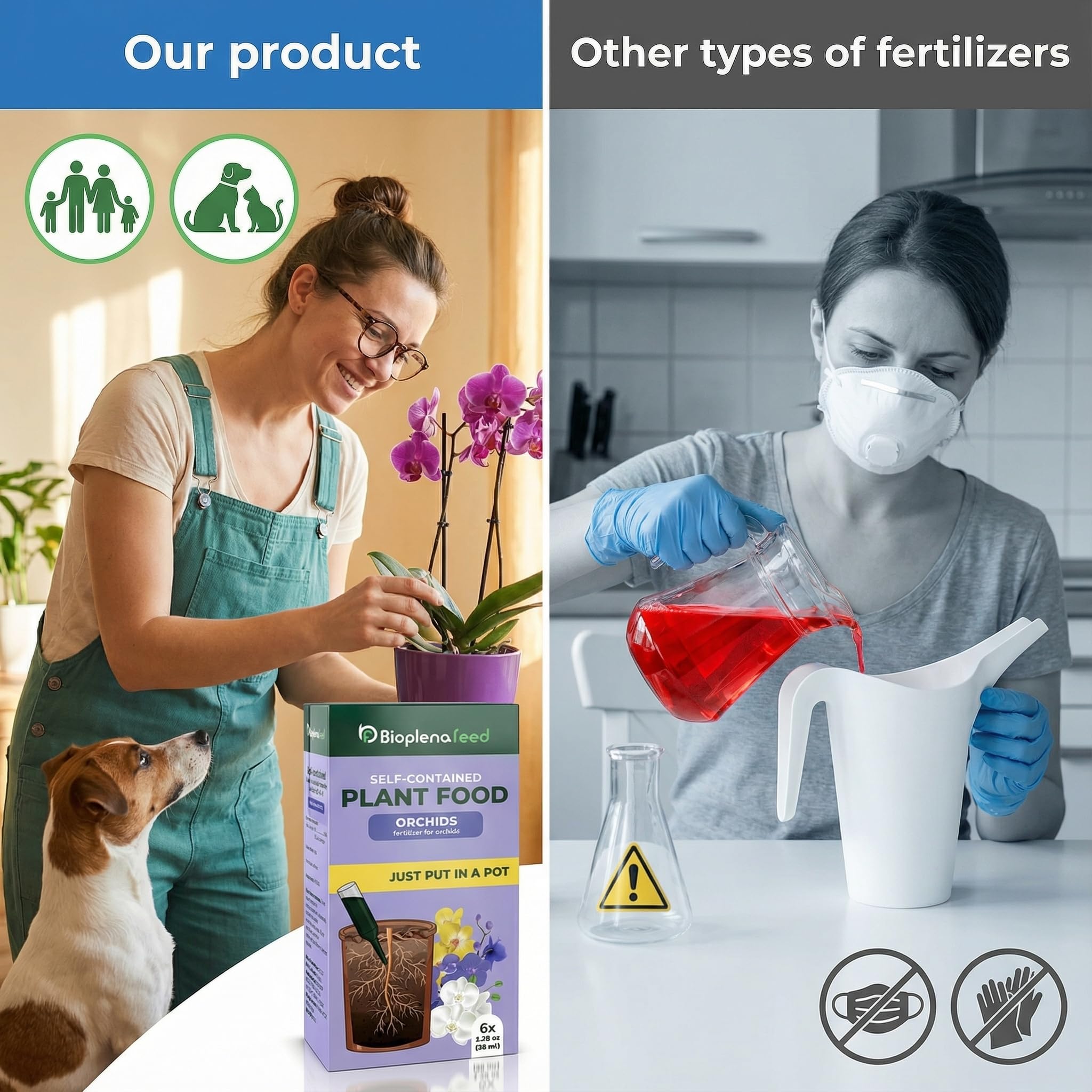 BIOPLENAFEED cut-and-stick convenience simplifies feeding process