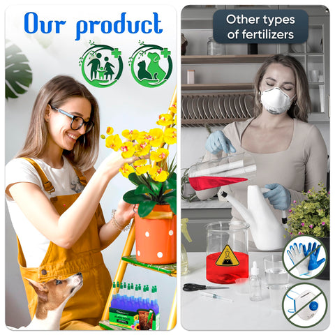 BIOPLENAFEED tropical plant foliage benefits from boosted nourishment