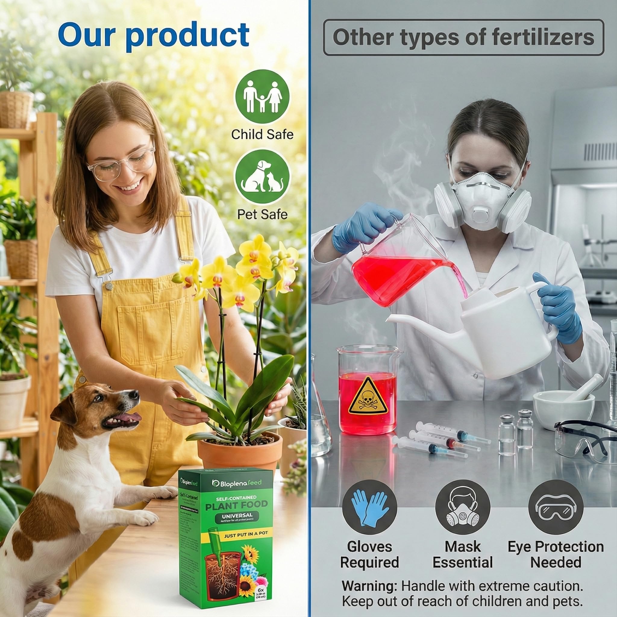 BIOPLENAFEED pre-measured fertilizer spikes for easy soil feeding