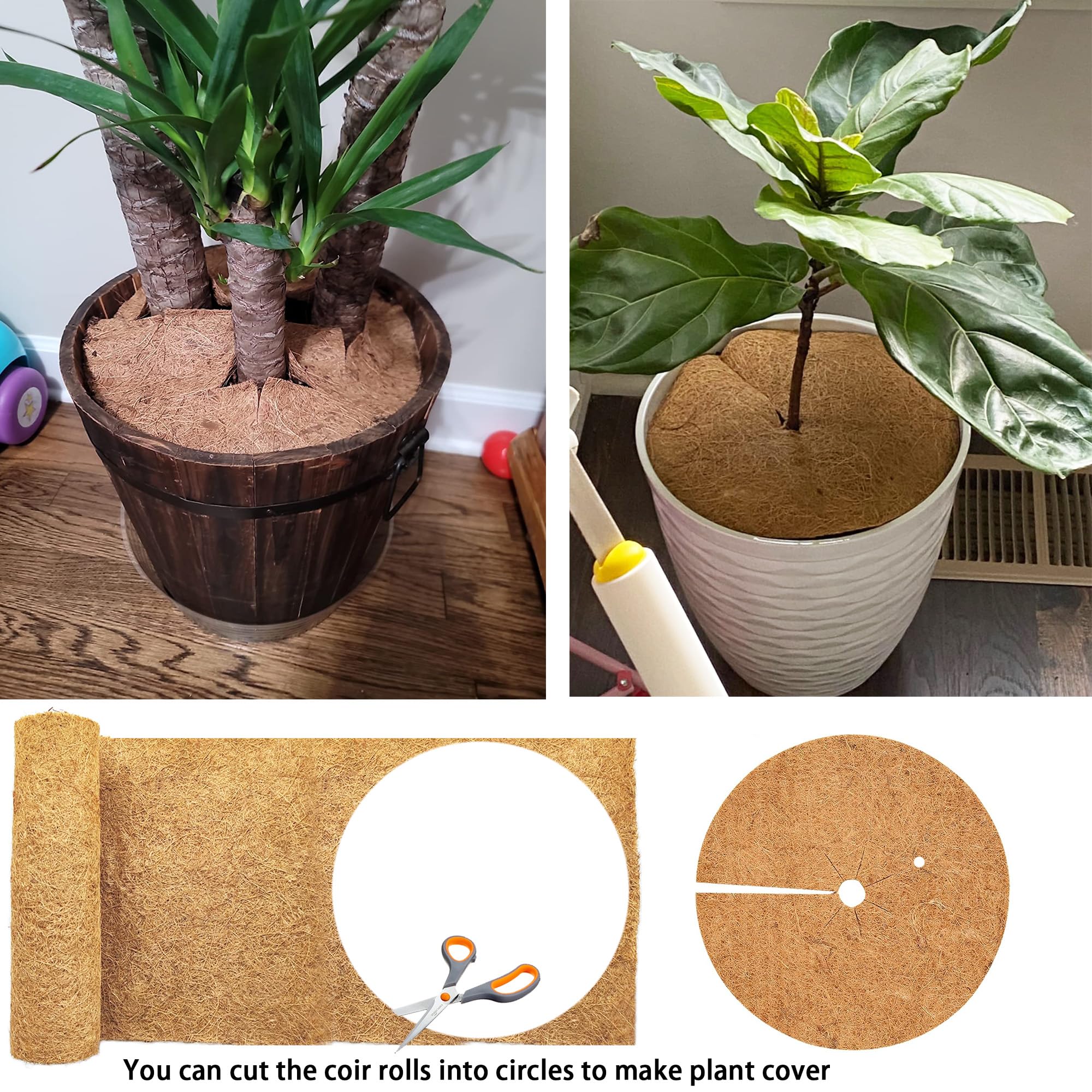 Biotolot garden decor coco mat enhances outdoor spaces with natural texture.