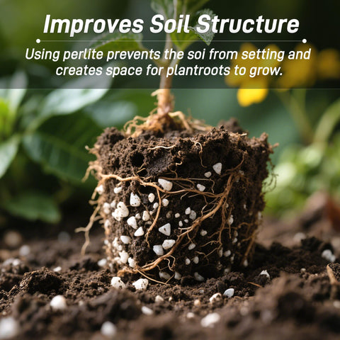 Biotolot natural perlite adds lightweight bulk to potting mixes