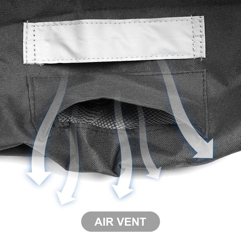 Adjustable strap and reflective tape improve fit security and nighttime visibility.