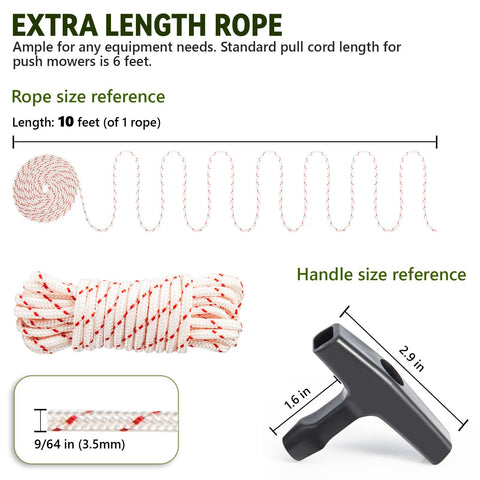 BiQnOeC 10 ft rope close-up highlighting durable braided polyester for repeated starts.