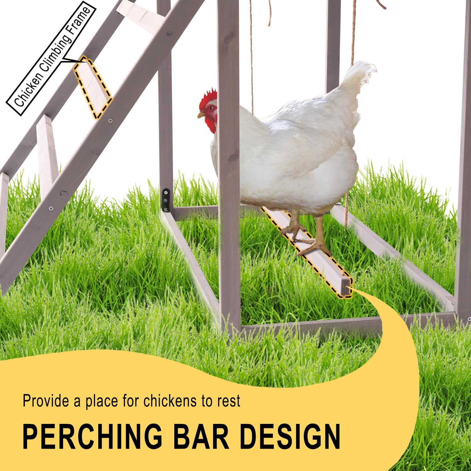 BIRASIL chicken coop installation kit included for hassle-free setup.