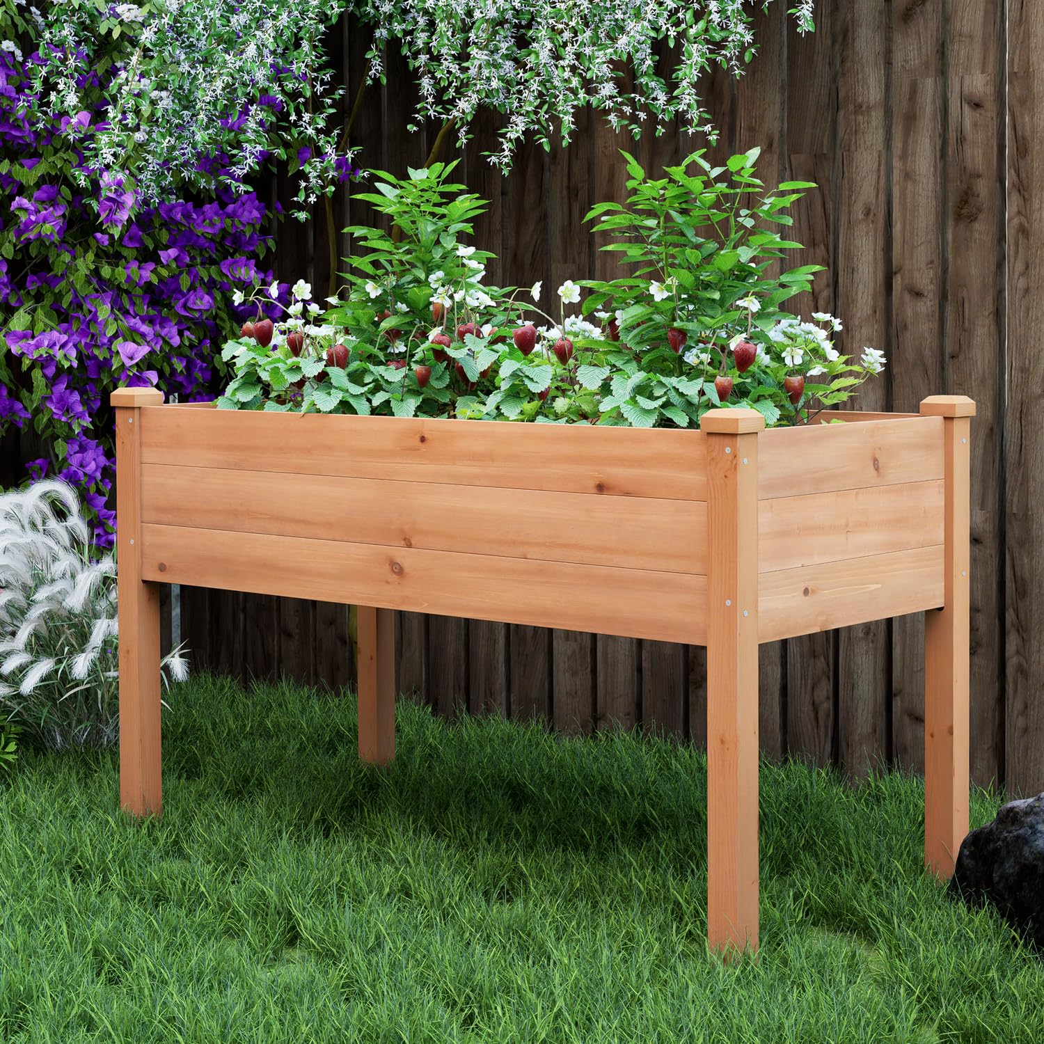 BIRASIL easy-assemble raised bed ready for indoor or outdoor use