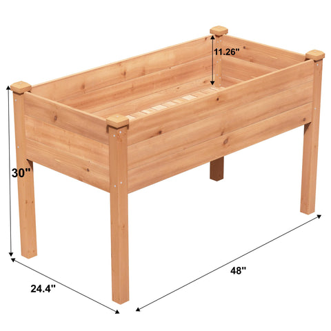 BIRASIL elevated garden bed with legs offering a comfortable 30-inch planting height