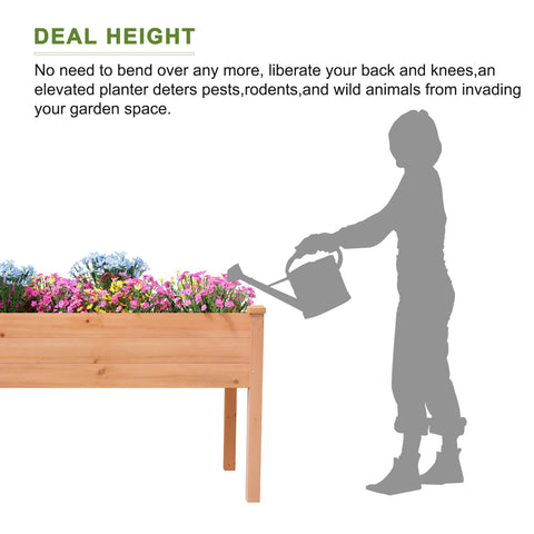 BIRASIL weatherproof fir wood planter suitable for all seasons