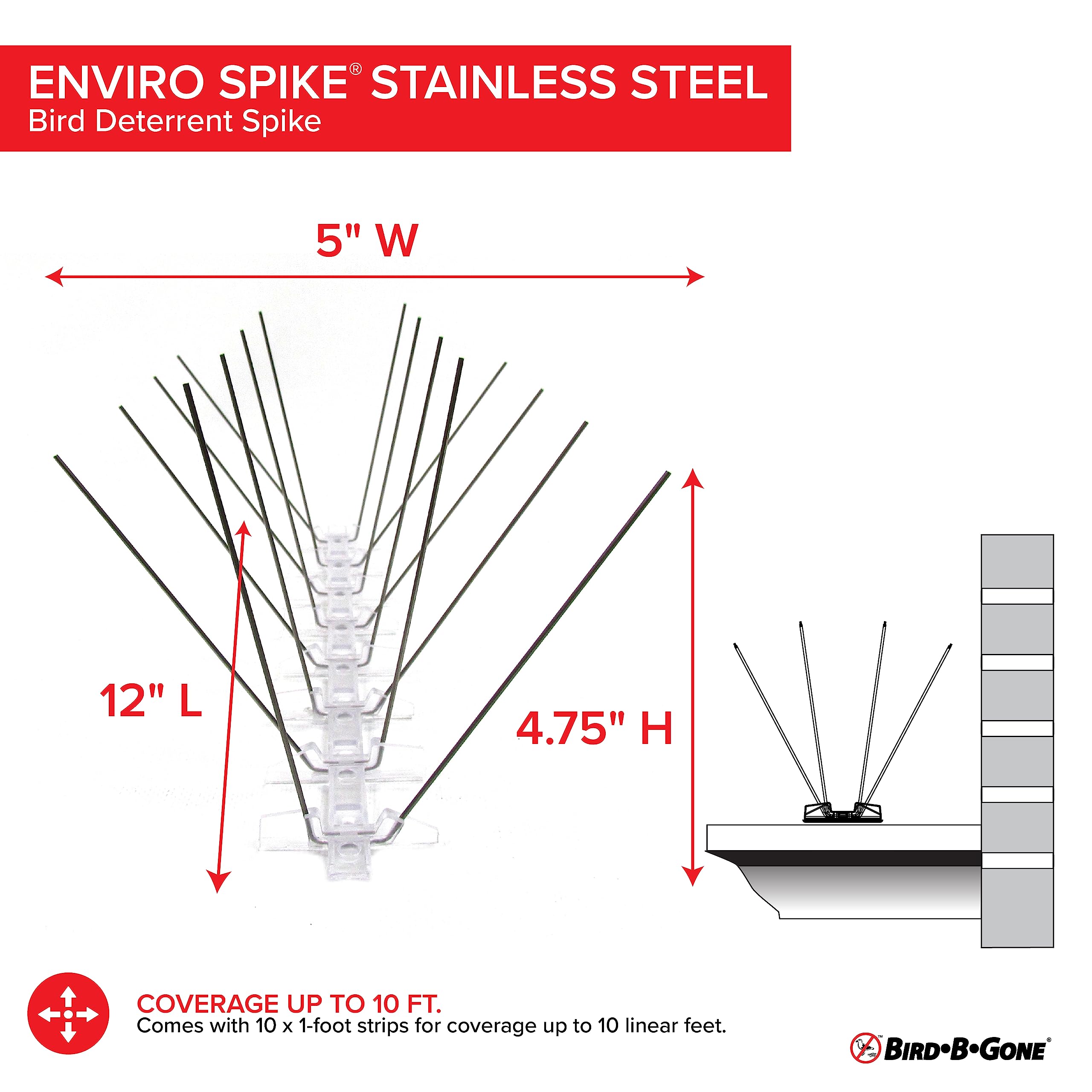 Maintenance-free deterrent ideal for fences and commercial buildings