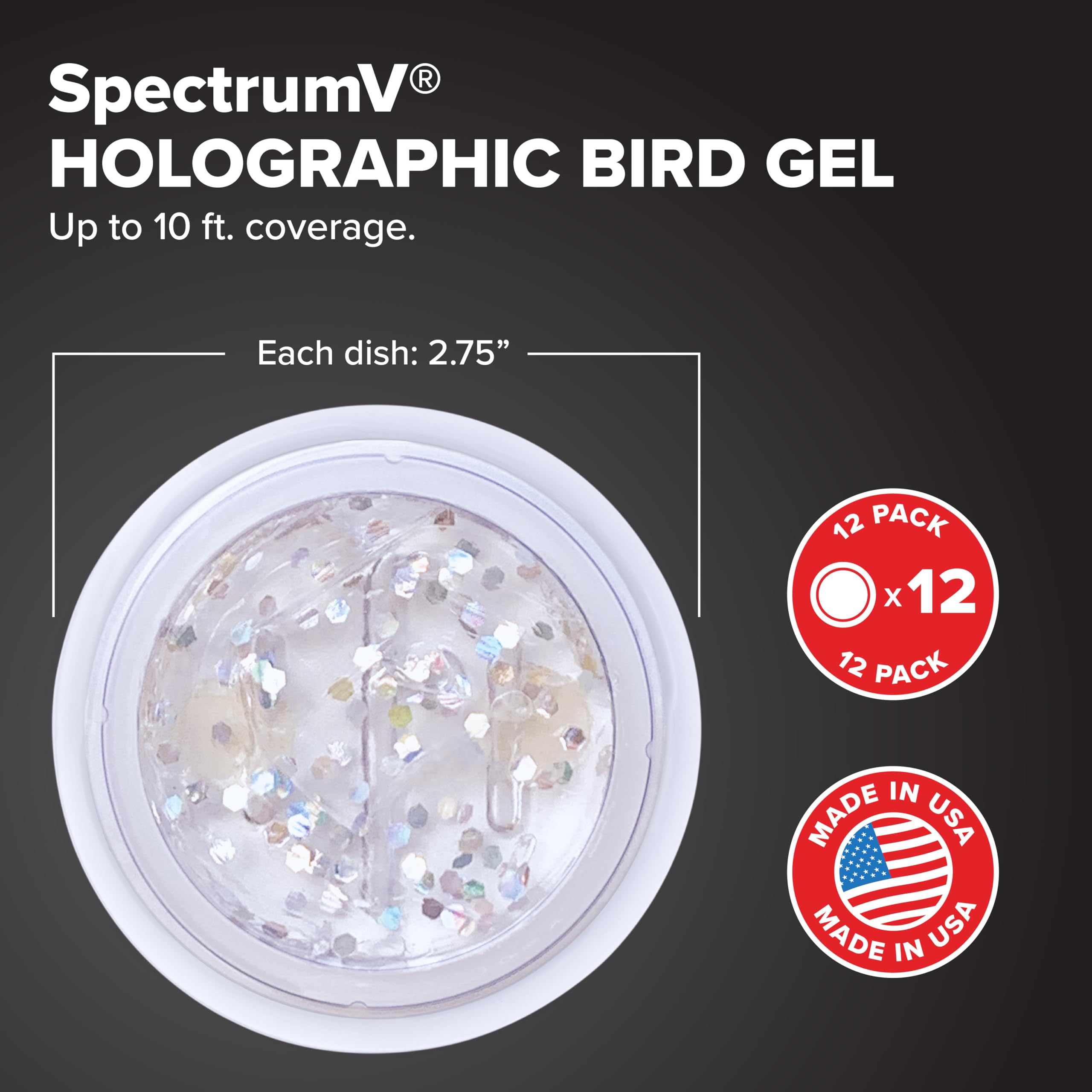 Bird B Gone SpectrumV gel used on a patio for bird-free spaces