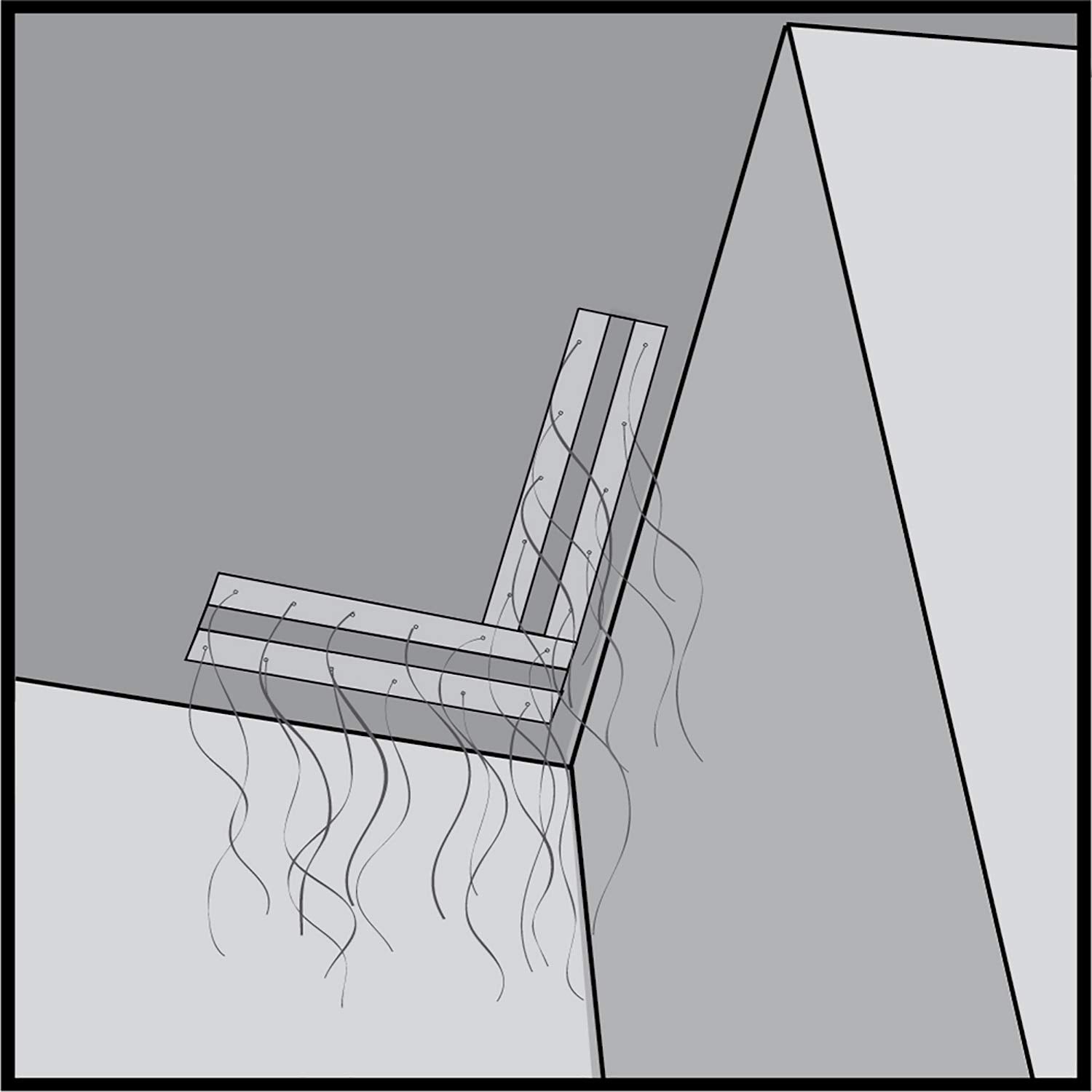 Barrier under gables demonstrating discreet exterior protection.
