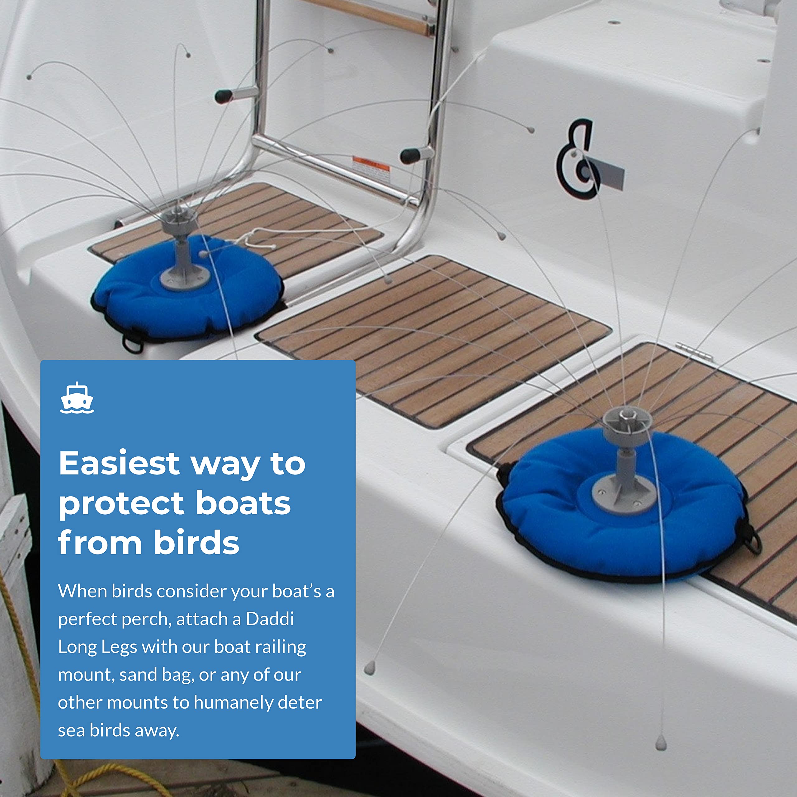 Bird Barrier Daddi Long Legs 4ft easy install for quick protection of perching spots.