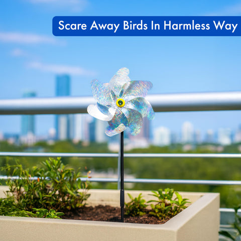 BIRD BLINDER garden decor that also deters birds from beds