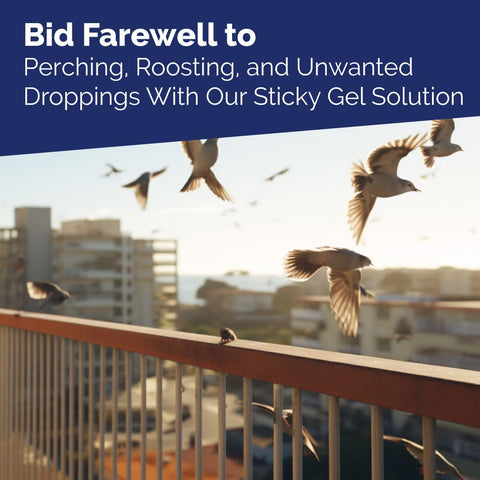 Bird-X Bird Proof Gel used with a caulking gun for precise installation