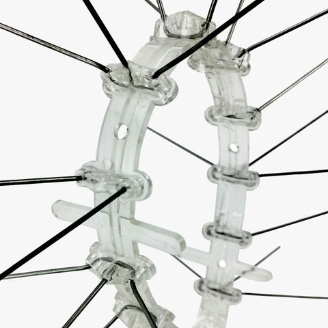 Bird-X STS-24 weatherproof spikes protect rooftops and fences long-term.