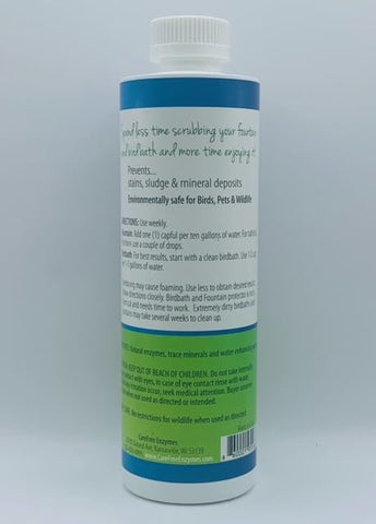 Birdbath &amp; Fountain Protector mineral-deposits-cleaning reveals sparkling surfaces