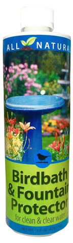 Birdbath &amp; Fountain Protector sludge-removal demonstrates clearer fountain water