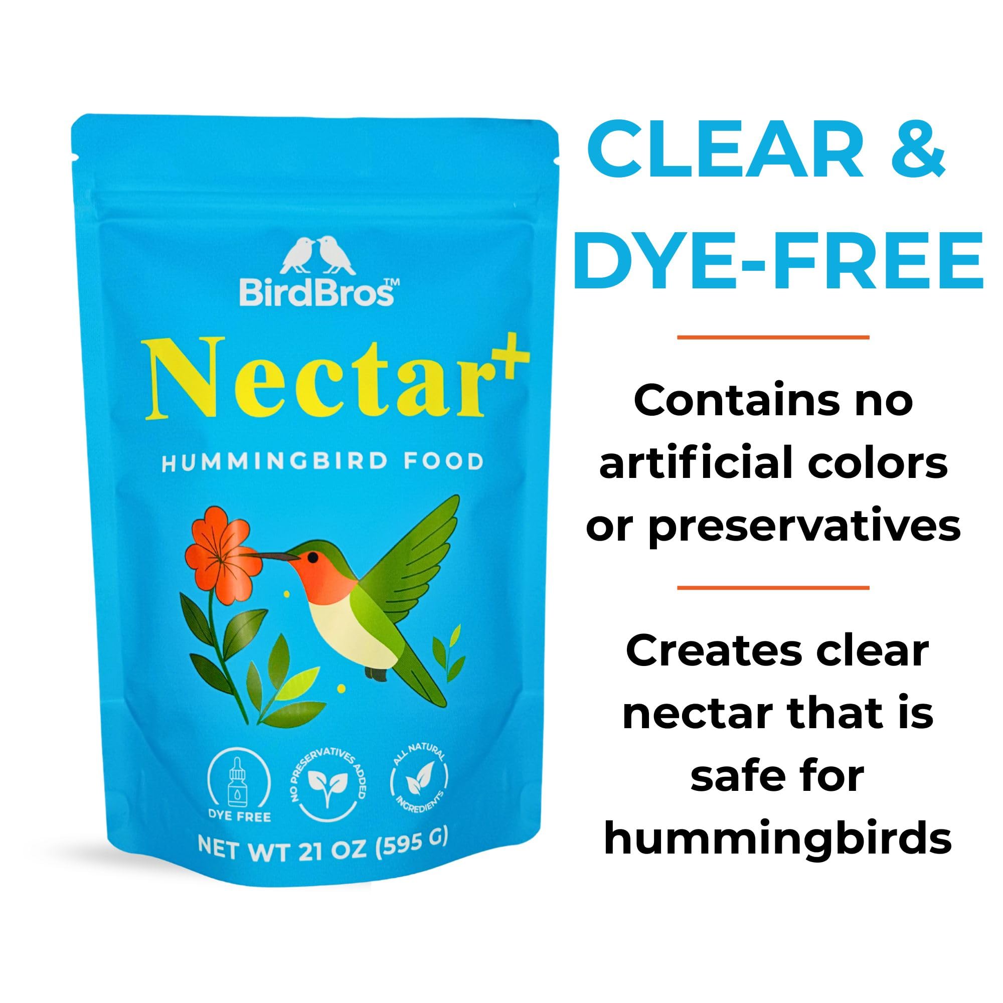 BirdBros Nectar+ feeder refill ready for multiple refills