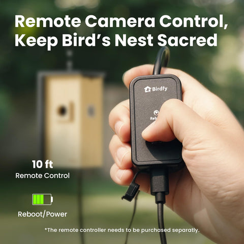 Birdfy IP65 weatherproof camera withstands rain and dust outdoors.