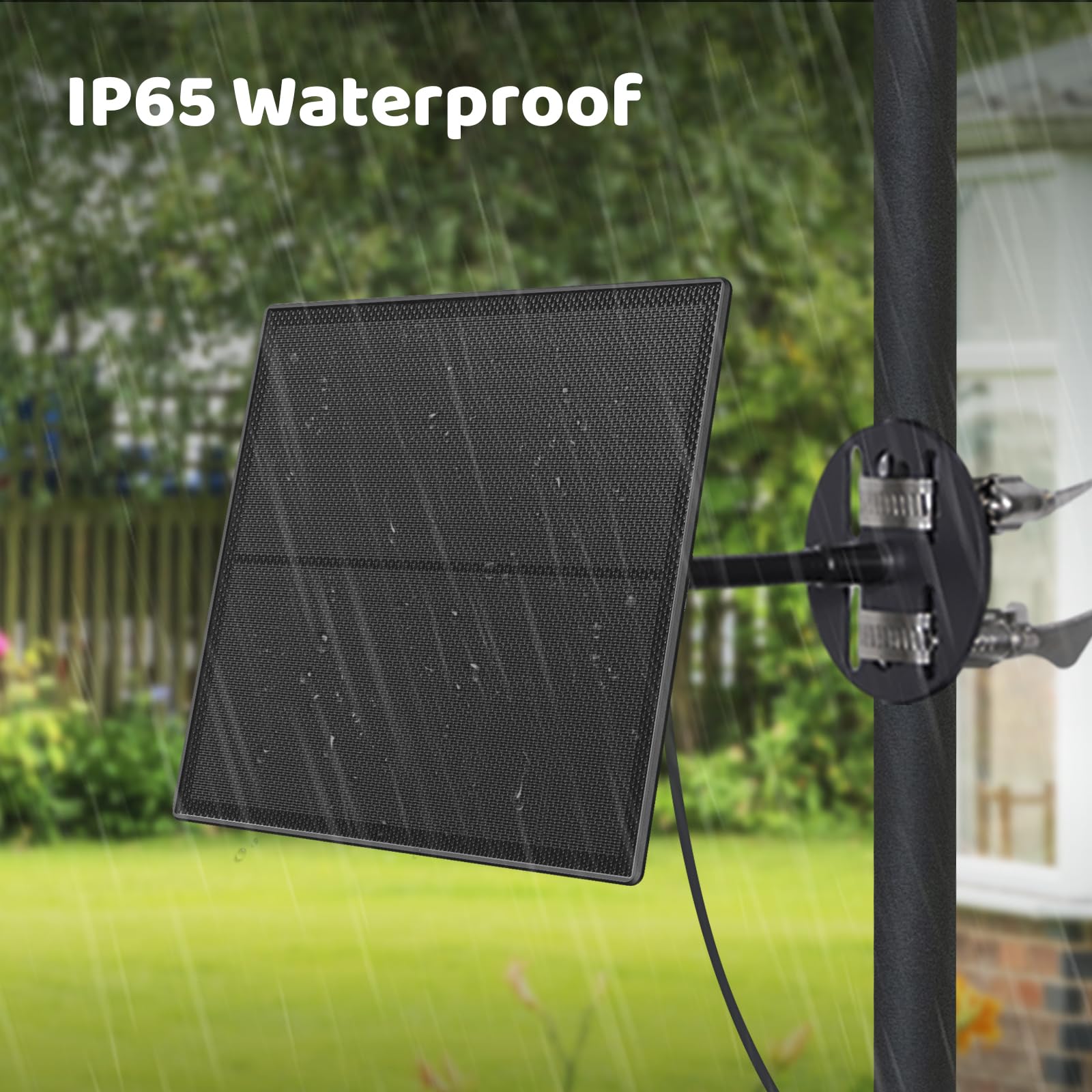 Birdfy panel tilted 90 degrees for improved sun exposure