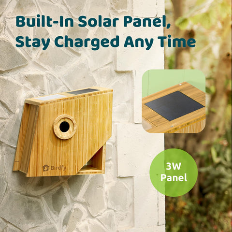 Birdfy Smart Bird House remote control enables safe power and setting adjustments from a distance.