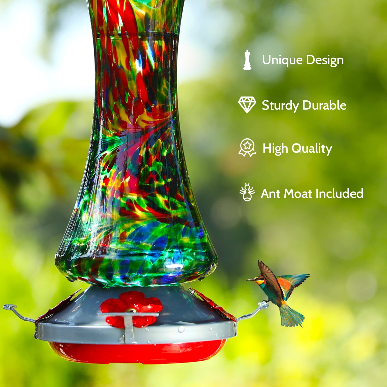 Birdkiss outdoor garden decor doubles as a charming gift for bird lovers.