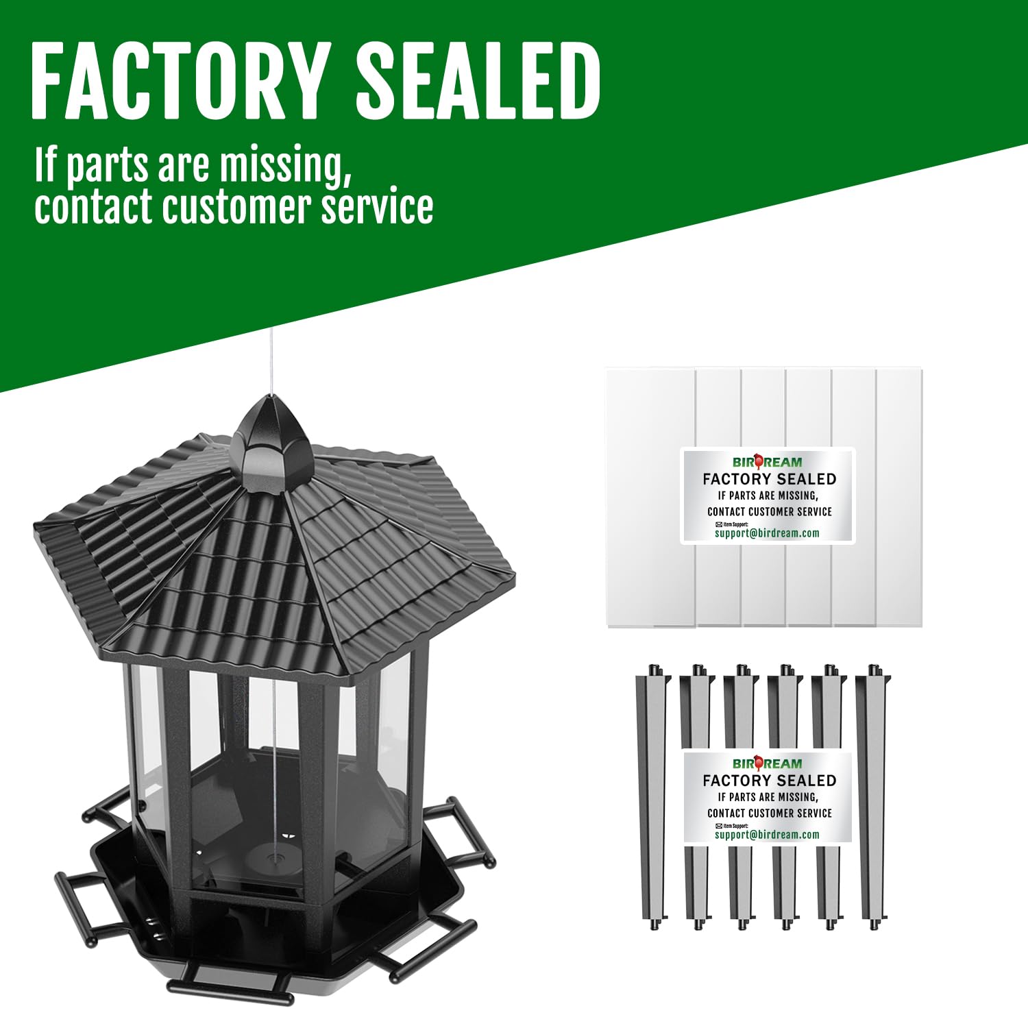 Birdream wide opening simplifies refilling during busy mornings.