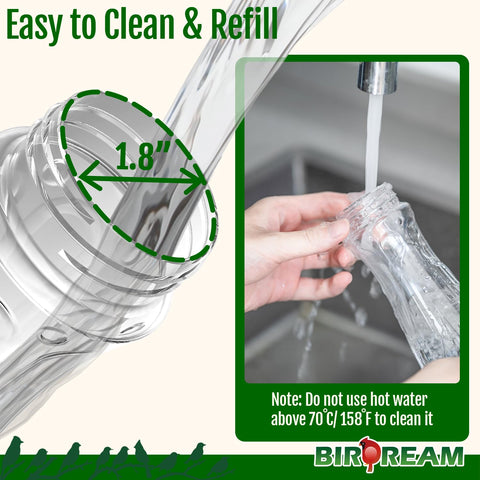 Birdream durable plastic resists fading in sunlight